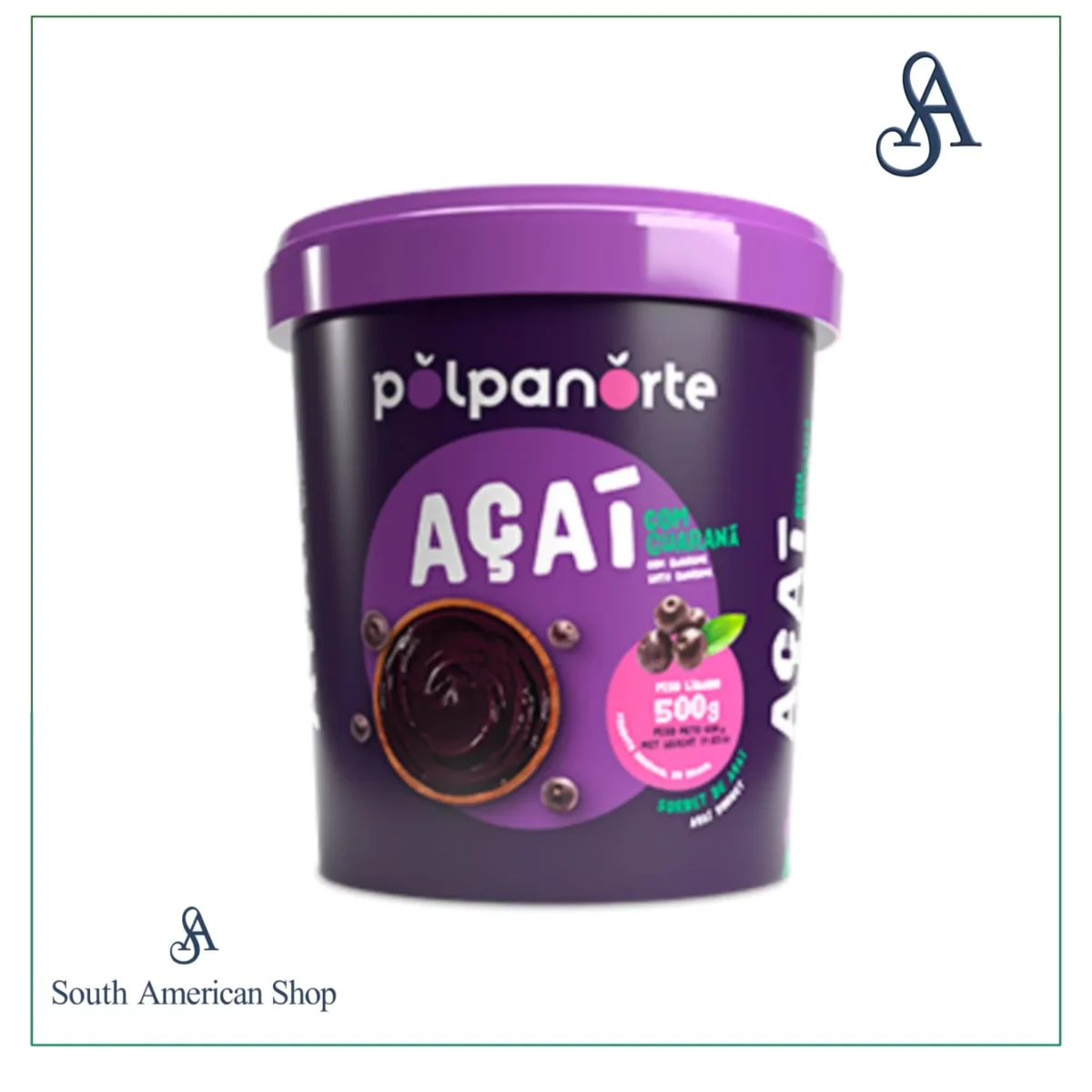 Creme De Açaí Com Guaraná 500G - Polpa Norte