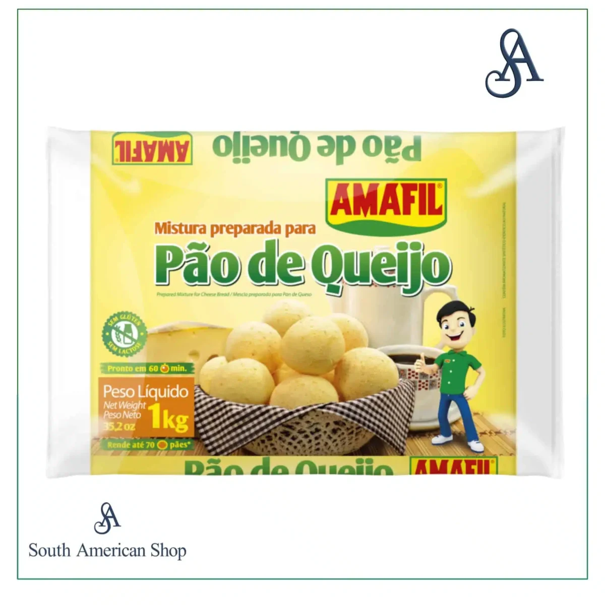 Mistura Pronta Para Pão De Queijo 1Kg - Amafil