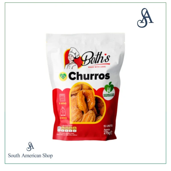 Churros com Recheio de Doce de Leite 15un - Beth`s
