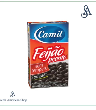 Feijão Preto Cozido 490gr - Camil