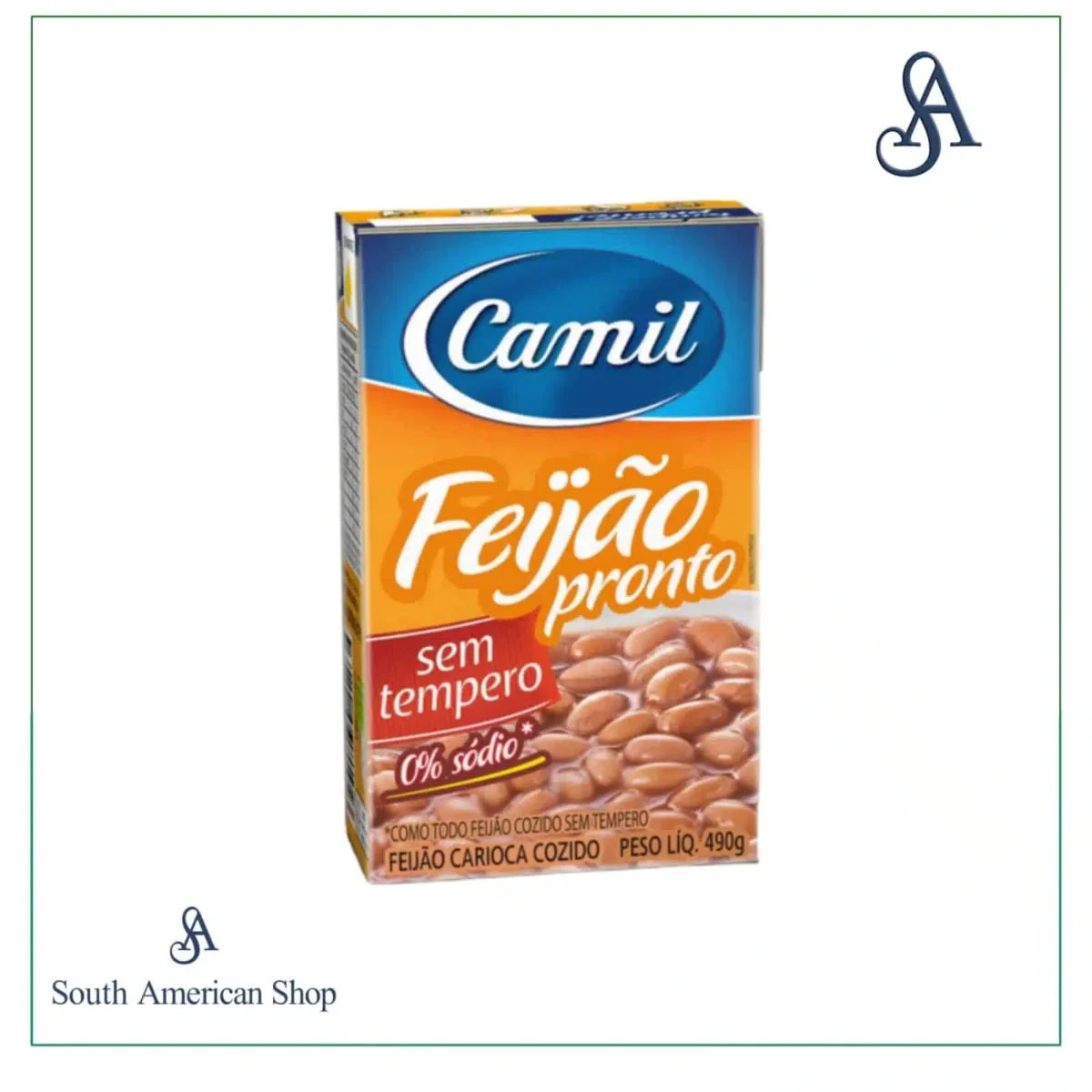 Feijão Carioca Cozido 490Gr - Camil