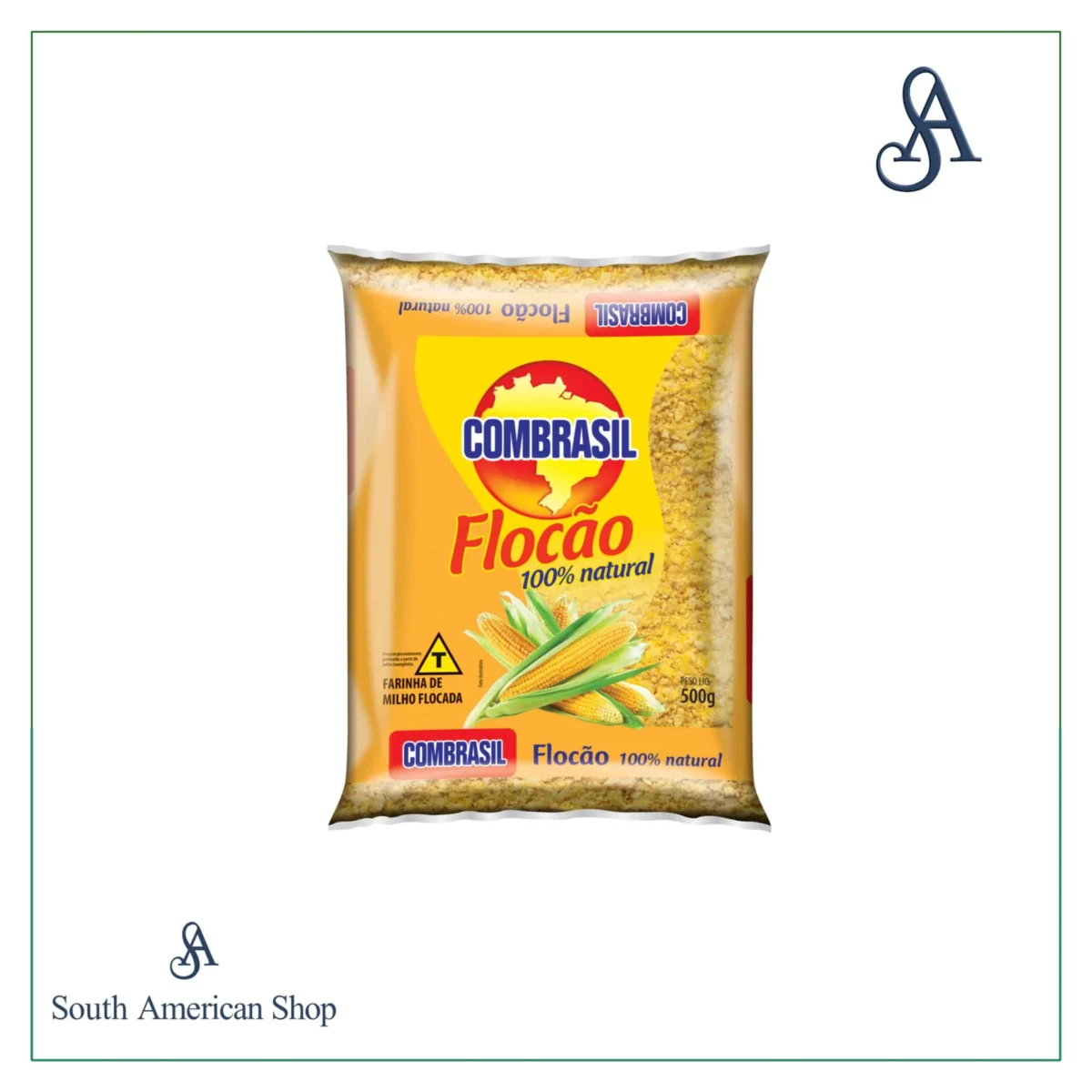 Flocked Corn Flour Flocao 500Gr Combrasil