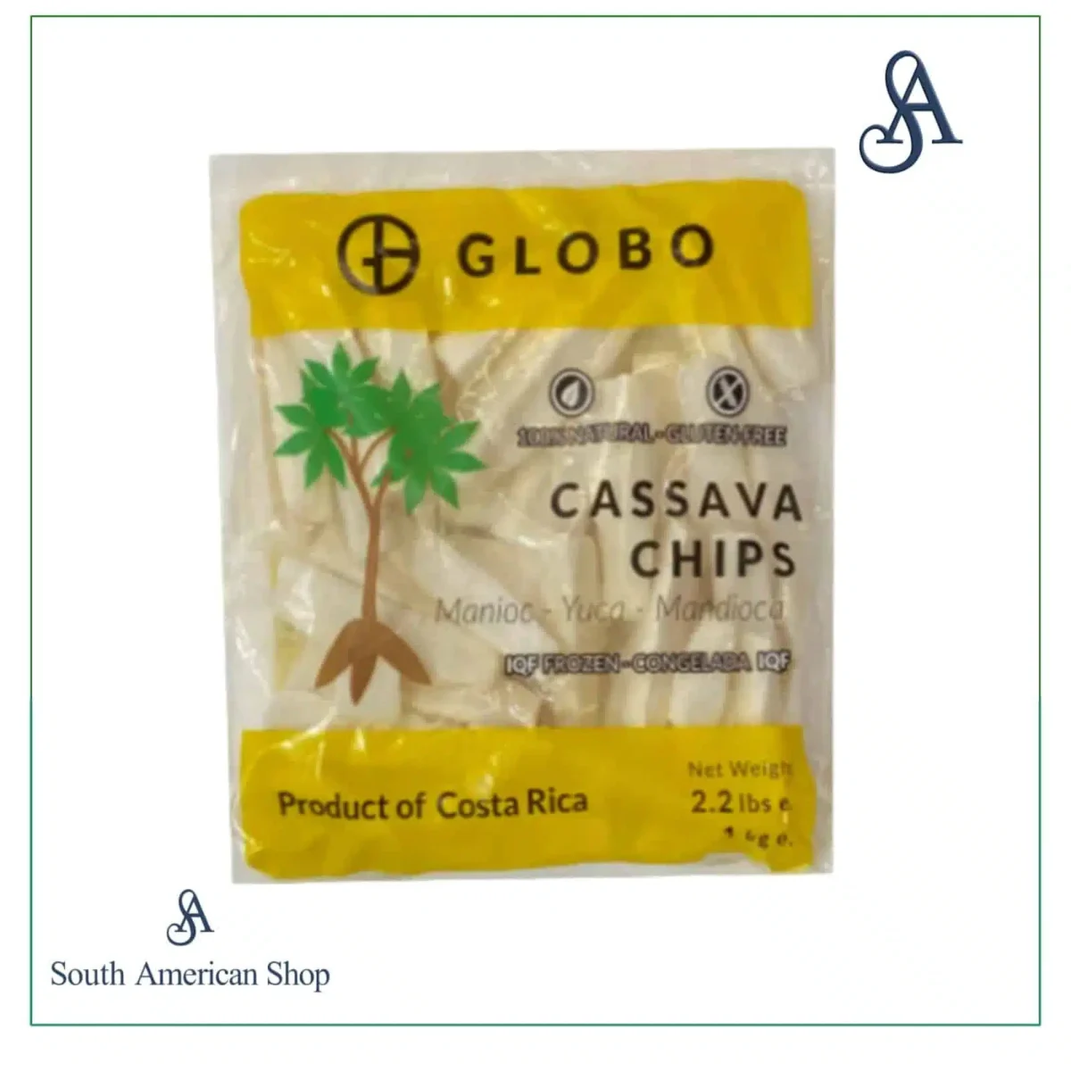 Frozen Cassava Chips 1Kg Globo