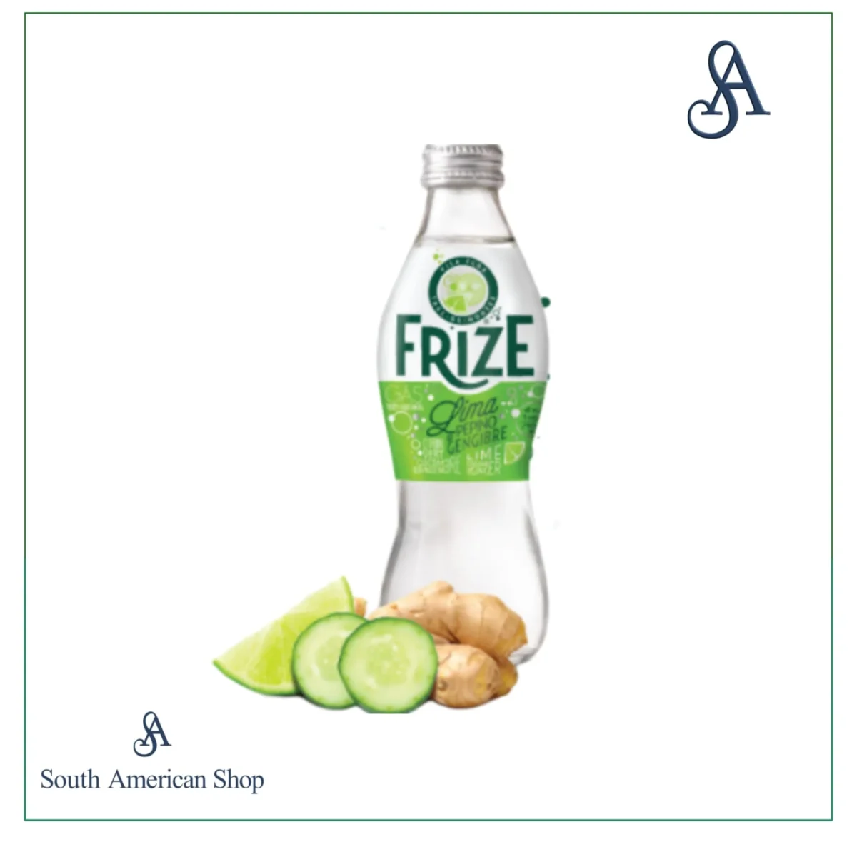 Água Gaseificada Sabor Lima Pepino E Gengibre 250Ml - Frize