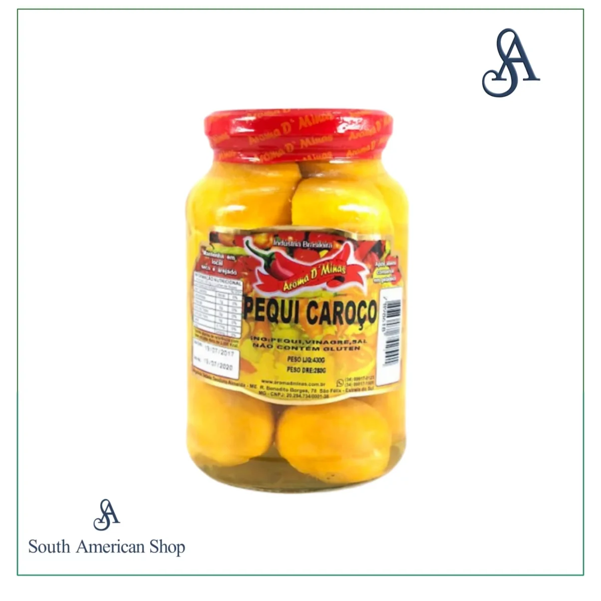 Pequi Com Caroço 430Gr - Aroma De Minas