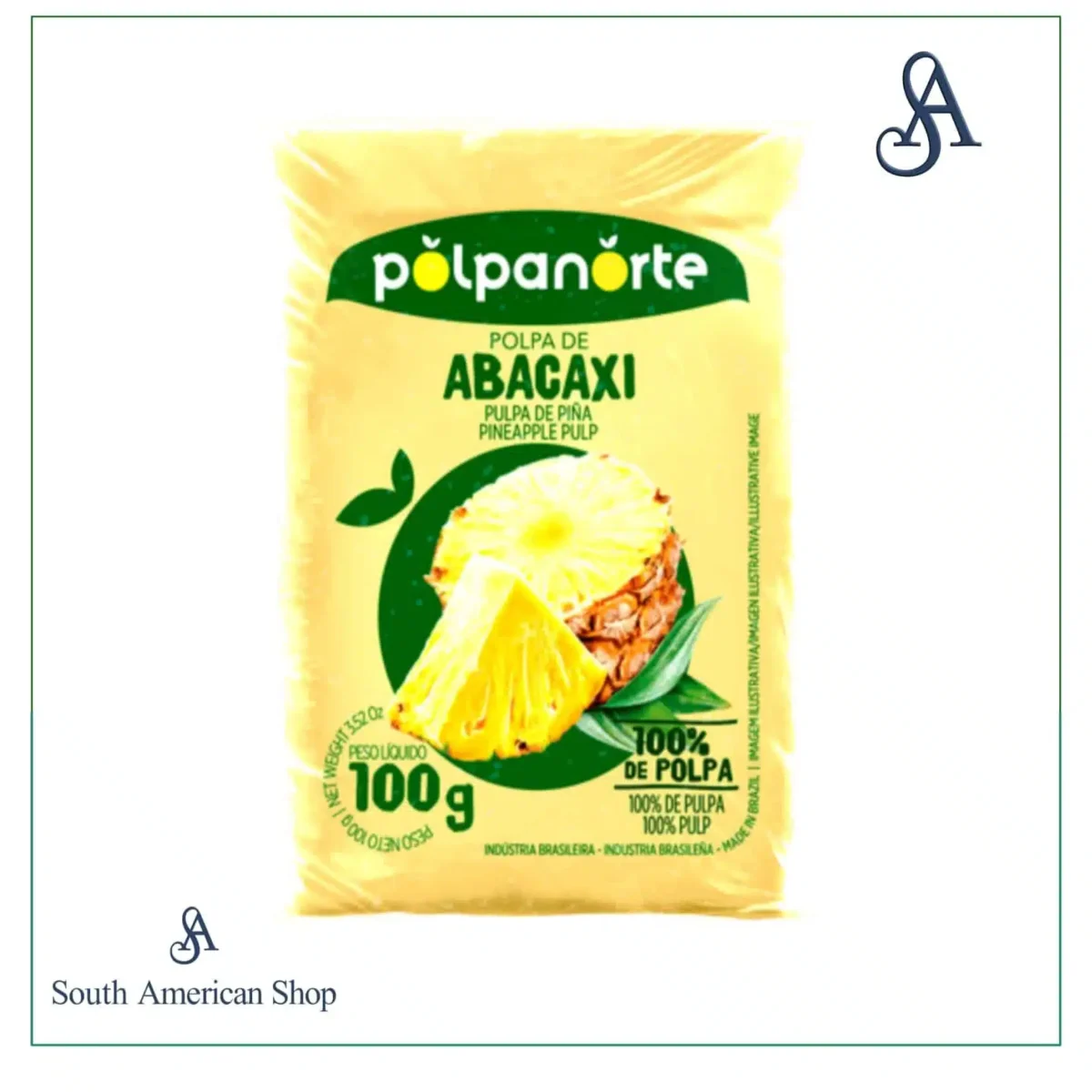 Polpa De Abacaxi 100G - Polpa Norte