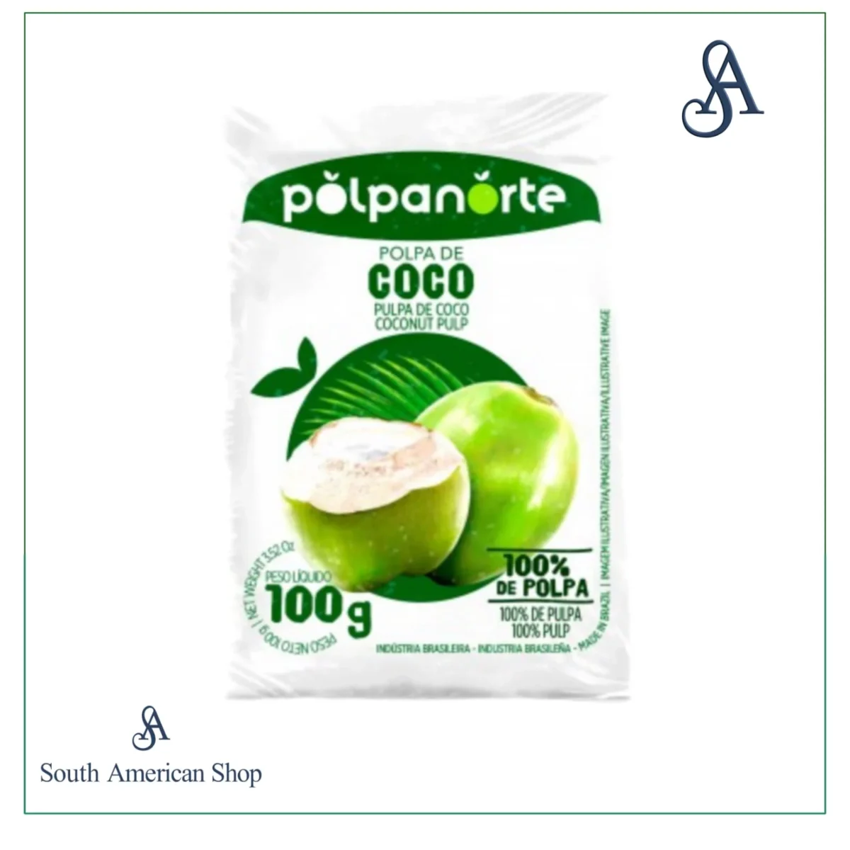 Polpa De Coco 100G - Polpa Norte