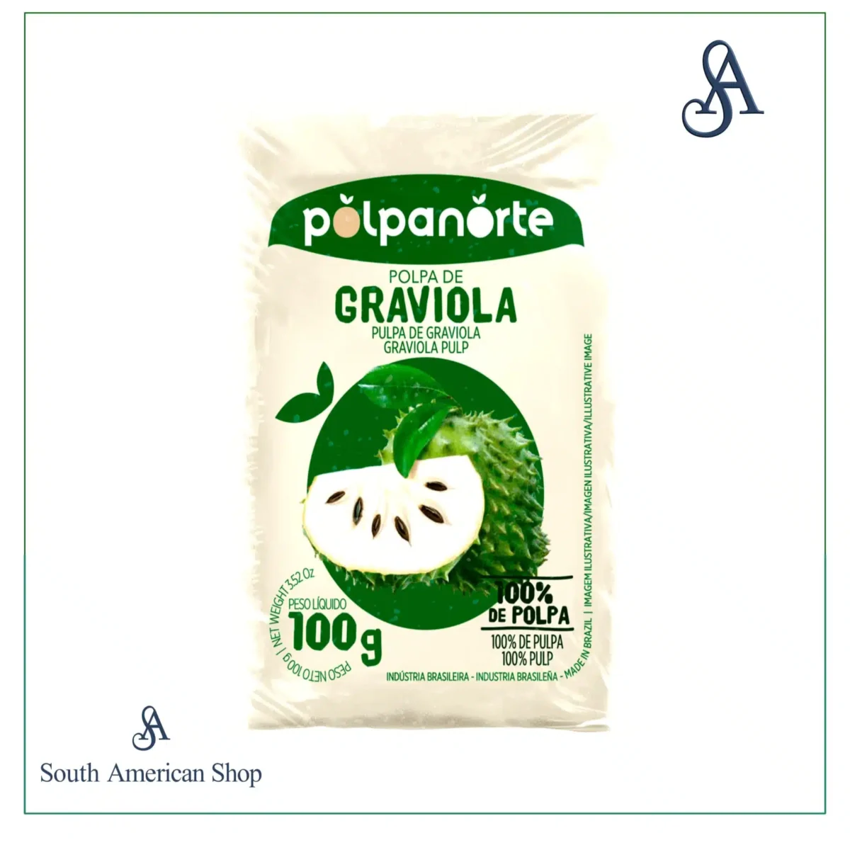 Polpa De Graviola 100G - Polpa Norte