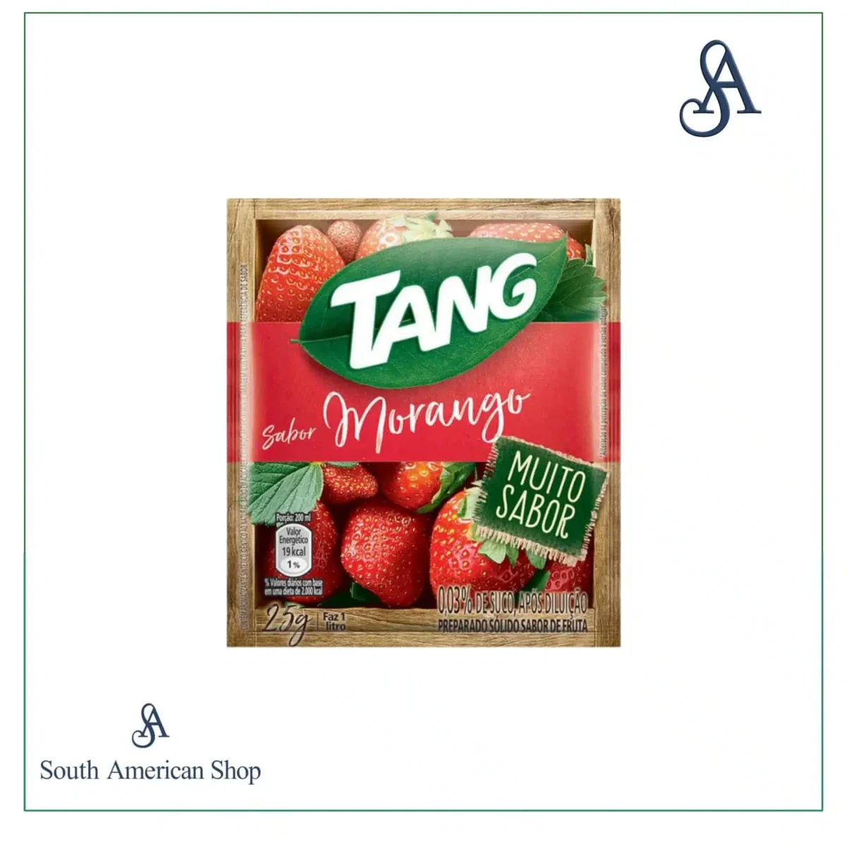 Suco Em Pó Tang - Sabor Morango - Sache 25G