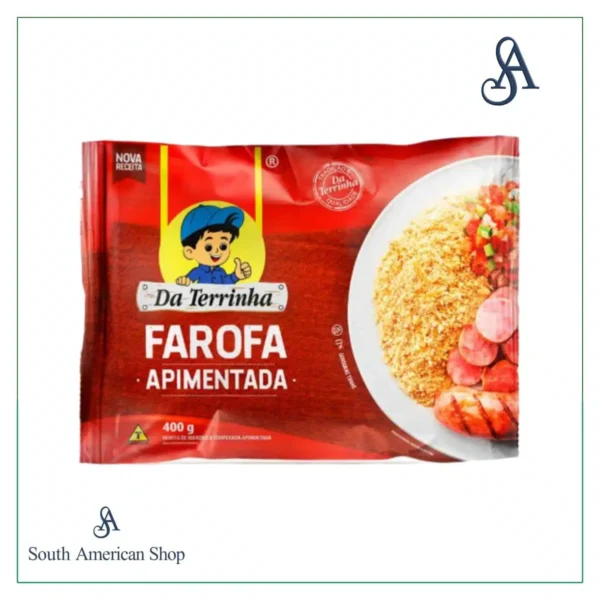 Farofa de Mandioca Apimentada 400g - Terrinha