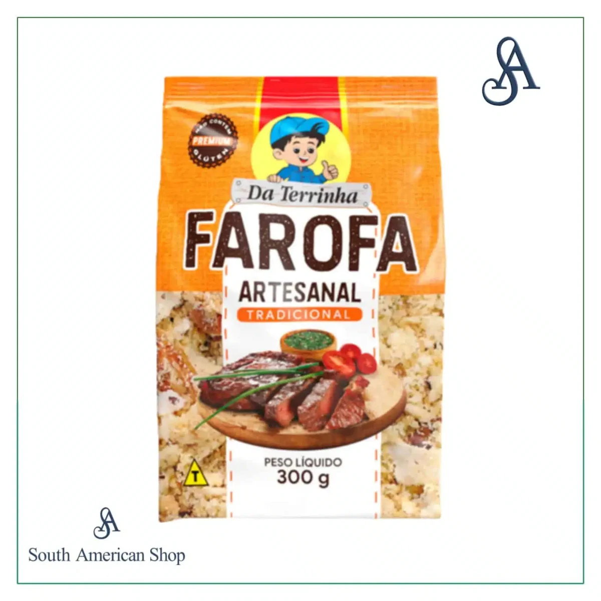 Farofa De Mandioca Artesanal Tradicional 300G - Terrinha