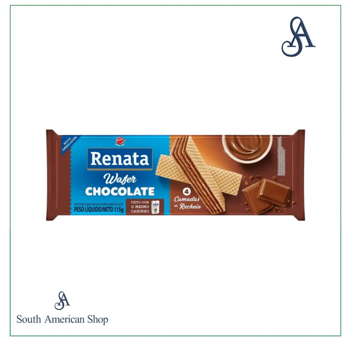 Wafer Biscuit Filled With Chocolate 115G Renata