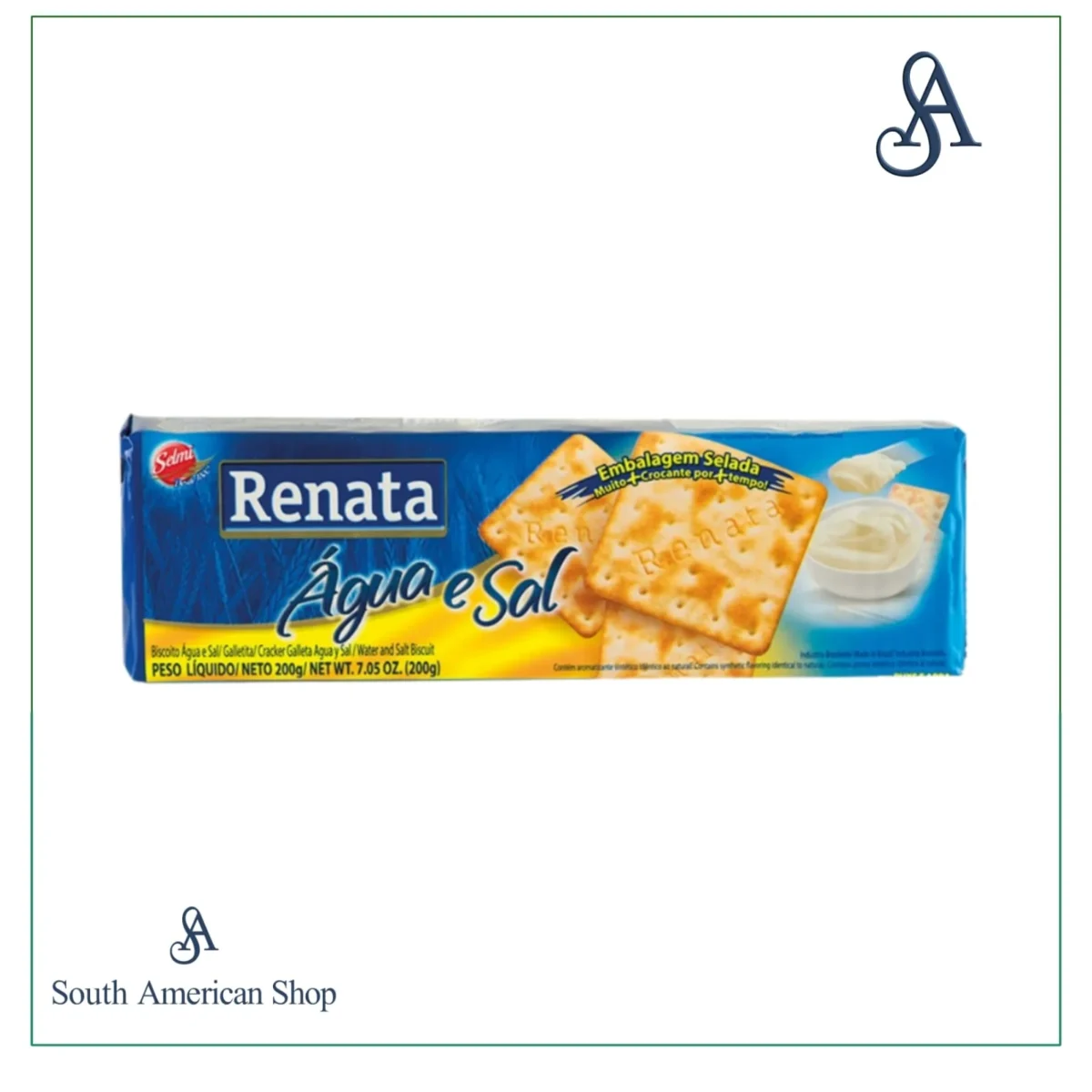 Biscoito Água E Sal 200Gr - Renata