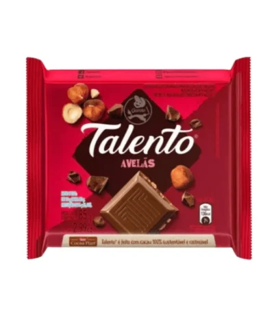 Garoto Talento Chocolate ao Leite Avelã 85g