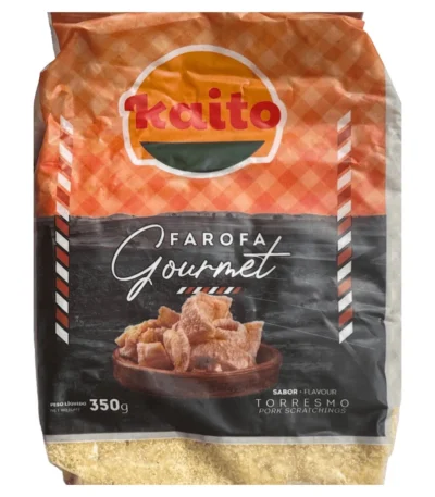 Farinha de Mandioca Gourmet Temperada Sabor Torresmo 350g