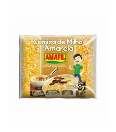 Hominy de Milho Amarelo 500g Amafil