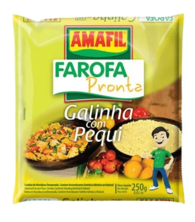 Seasoned Cassava Flour Pequi Flavour 250gr Amafil
