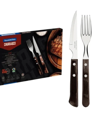 Wooden Cutlery Set 12 Pieces Tramontina